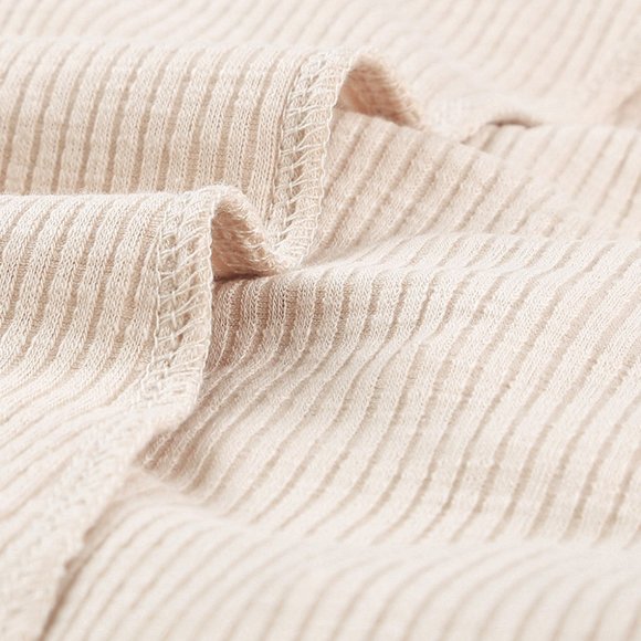 1 Left! Beige Button Top w/Crochet Lace Sleeve Hem - Picture 7 of 12